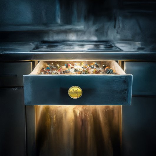 Gelbbrauner Cartoon gepunkteter Leopard Keramikknauf