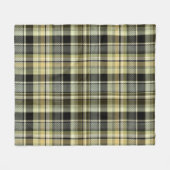 Gelbbrauner Tartan kariert. Fleecedecke (Vorderseite (Horizontal))