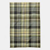 Gelbbrauner Tartan kariert. Geschirrtuch (Vertikal)