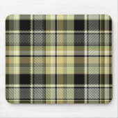 Gelbbrauner Tartan kariert. Mousepad (Vorne)