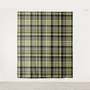 Gelbbrauner Tartan kariert. Wandteppich