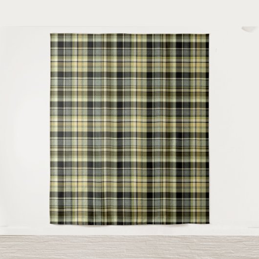 Gelbbrauner Tartan kariert. Wandteppich (Vorderseite)