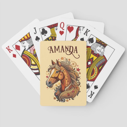 Gelbbraunes Cartoon Spielkarten (Rückseite)