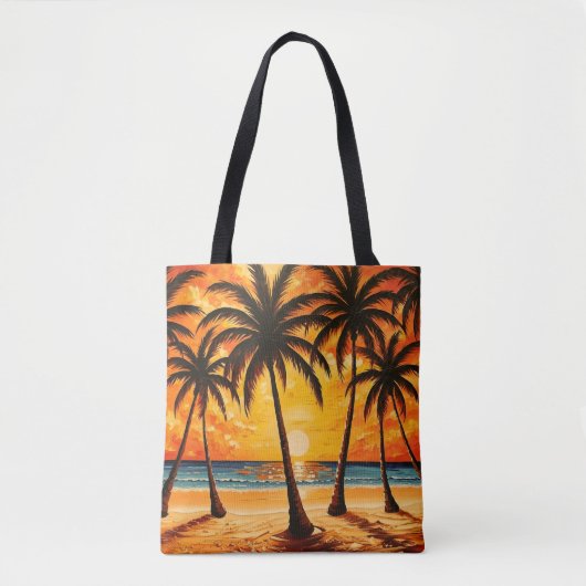 Gelbbraunes tropisches Paradies  Tasche (Vorderseite)