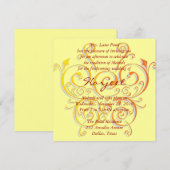 Gelbbutt Einladung (Vorne/Hinten)