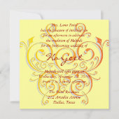 Gelbbutt Einladung (Vorderseite)