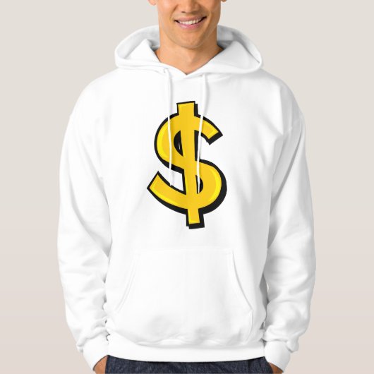 GelbDollar-Symbol Hoodie (Vorderseite)
