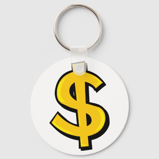 GelbDollar-Symbol Schlüsselanhänger (Rückseite)