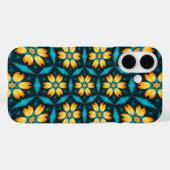 Gelbe Abstrakte Blume Case-Mate iPhone Hülle (Rückseite (Horizontal))