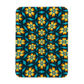 Gelbe Abstrakte Blume Magnet (Vertikal)
