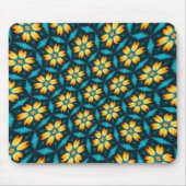 Gelbe Abstrakte Blume Mousepad (Vorne)