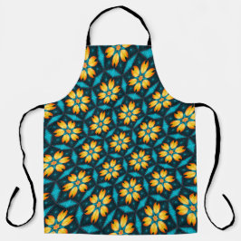 Gelbe Abstrakte Blume Schürze
