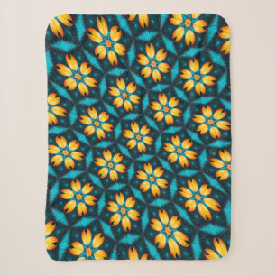 Gelbe Abstrakte Blume Sherpadecke