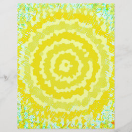 Gelbe abstrakte Blumen Bulk Scrapbook Papier Seite