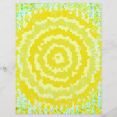 Gelbe abstrakte Blumen Bulk Scrapbook Papier Seite (Hinten)