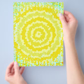 Gelbe abstrakte Blumen Bulk Scrapbook Papier Seite (Hand)