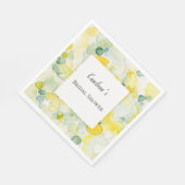 Gelbe abstrakte Brausebad Lemon Serviette (Ecke)