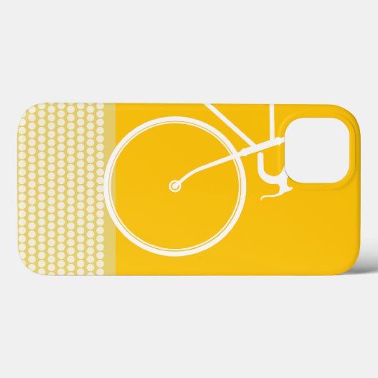 Gelbe Abstrakte Fahrradpunkte Case-Mate iPhone Hülle (Rückseite (Horizontal))