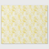 Gelbe Abstrakte Farbe Geschenkpapier (Flach)