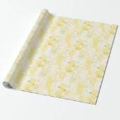 Gelbe Abstrakte Farbe Geschenkpapier (Ungerollt)