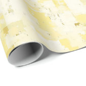 Gelbe Abstrakte Farbe Geschenkpapier (Rolleneckpunkt)