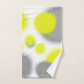 Gelbe Abstrakte Graukunst Badhandtuch Set (Handtuch)
