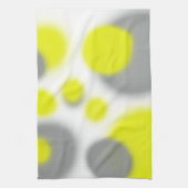 Gelbe Abstrakte Graukunst  Geschirrtuch (Vertikal)