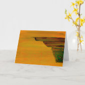 Gelbe Abstrakte Grußkarte Karte (Gelbe Blume)