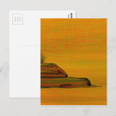 Gelbe Abstrakte Kunstpostkarte Postkarte (Vorne/Hinten)