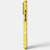 Gelbe Abstrakte Marmortextur flüssig Case-Mate iPhone Hülle (Rückseite / Links)