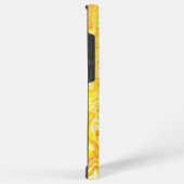 Gelbe Abstrakte Marmortextur flüssig Samsung Galaxy Hülle (Rechte Seite)