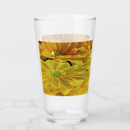 Gelbe Abstrakte Milchprodukte Glas (Vorderseite)