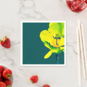 Gelbe abstrakte Wasserfarbe Serviette (Beispiel)