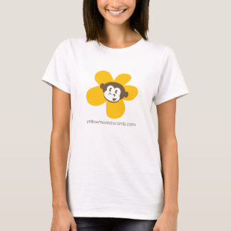 Gelbe Affe-Karten T-Shirt