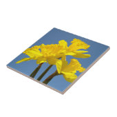 Gelbe affodische Blume Tile Art Daffodien Fliese (Seite)