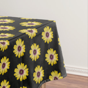 Gelbe afrikanische Gänseblümchen-Blumenmuster auf  Tischdecke