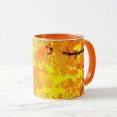 Gelbe Ahorn-Keramik Tasse (VorderseiteRechts)