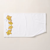 Gelbe Ahornblättern Herbst botanisch Badhandtuch Set (Handtuch)