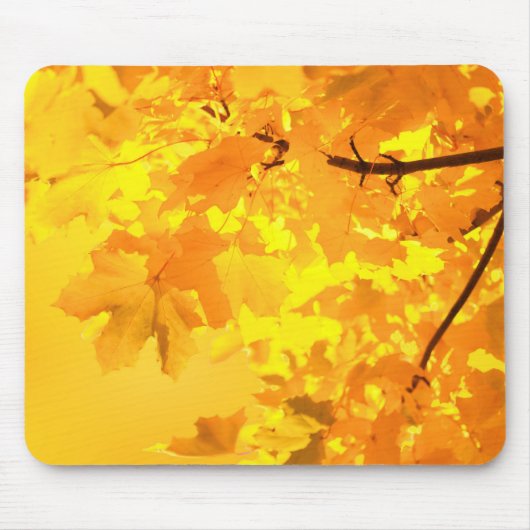 Gelbe Ahornmäuse Pad Mousepad (Vorne)