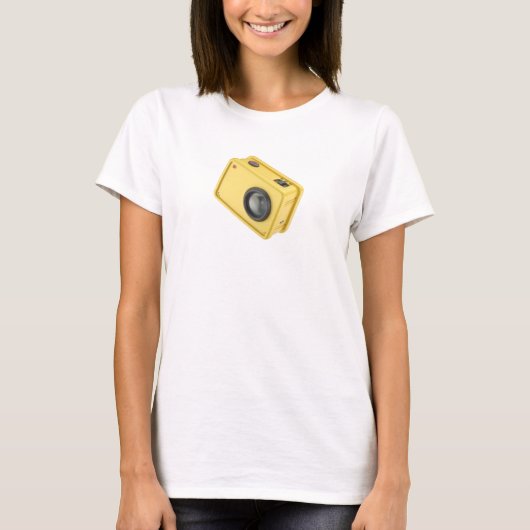Gelbe Aktionskamera T-Shirt (Vorderseite)