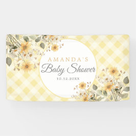 Gelbe Alberne Gänse Begrüßungs-Baby-Dusche Banner