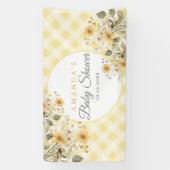 Gelbe Alberne Gänse Begrüßungs-Baby-Dusche Banner (Vertikal)