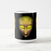 Gelbe Alien Kaffeetasse (Mittel)