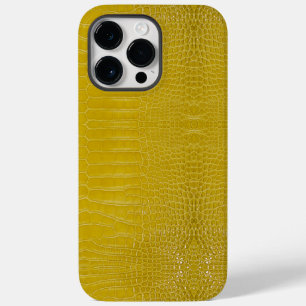 Gelbe Alligator Textur drucken Case-Mate iPhone 14 Pro Max Hülle