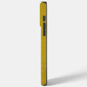 Gelbe Alligator Textur drucken Case-Mate iPhone Hülle (Rückseite / Links)