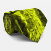 Gelbe Alligatorhaut Krawatte (Gerollt)