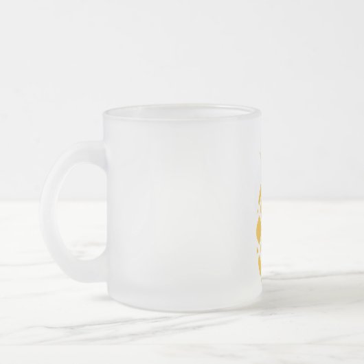 Gelbe Ananas Dauerhafte klassische Ereignisse Mattglastasse (Links)