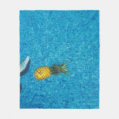Gelbe Ananas Fleecedecke (Vorderseite)