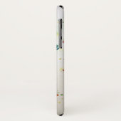 Gelbe Ananas Fruchtstrasse tropische Stäbe Case-Mate iPhone Hülle (Hinten/Links)