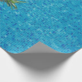 Gelbe Ananas Geschenkpapier (Ecke)